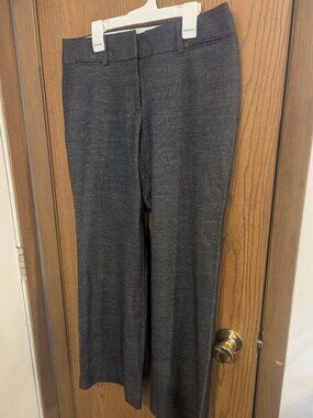 Loft Marissa Trouser Dress Pants Charcoal Gray/Blue- Women's 6P